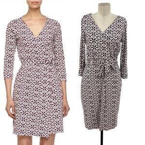 Diane Von Furstenberg‎ New Julian Two Wrap Dress Moroccan Elderberry Size 6